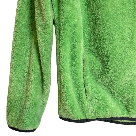 Emily B Girl’s Fleece Jacket Green & Gray Front Zip Size 14/16 - Picture 5 of 12